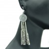 Boucles d'oreilles Filigranes en Métal Argenté BFPLL001-Argenté 