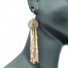 Boucles d'oreilles Filigranes en Métal Doré BFPLL001-Doré