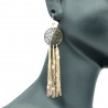 Boucles d'oreilles Filigranes en Métal Doré BFPLL002-Doré