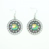 Boucles d'oreilles Cabochon en verre La chouette BFPVM021