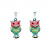 Boucles d'oreilles Emaillées La chouette BFCEM002