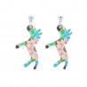 Boucles d'oreilles Emaillées Le cheval BFCEM006