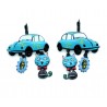 Boucles d'oreilles LOL Bijoux LOLILOTA Coccinelle VW BFLOL073-bleu