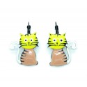 Boucles d'oreilles LOL Bijoux LOLILOTA Le chat assis BFLOL052-jaune