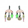 Boucles d'oreilles LOL Bijoux LOLILOTA Parasol le chat et les poissons BFLOL084-orange