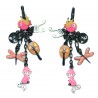 Boucles d'oreilles LOL Bijoux LOLILOTA L'oiseau et le renard BFLOL096-fushia