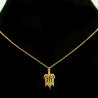 Collier pendentif Acier chirurgical Inox tortue Charm Colac041-doré