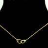 Collier pendentif Acier chirurgical Inox Menottes Charm Colac046-doré
