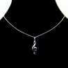 Collier pendentif Acier chirurgical Inox Clef de Sol Charm Colac042-argenté