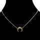 Collier pendentif Acier chirurgical Inox Lune Charm Colac045-doré