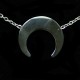 Collier pendentif Acier chirurgical Inox Lune Charm Colac045-argenté