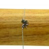 Bracelet Acier chirurgical 316L Licorne chaine fine Charm Réglable BRA023-Argenté
