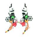 Boucles d'oreilles LOL Bijoux LOLILOTA Panda chinois et saumon BFLOL102-Orange