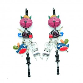 Boucle d'Oreille Eventail Japonais | Eventail Boutique - Les Boucles d' Oreilles Femme