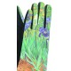 Gants polaire femme hiver chaud tactile colorés peintre Van Gogh Les Iris GFHP004