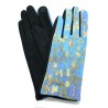 Gants polaire femme hiver chaud tactile colorés tableau peinture Van Gogh Amandier