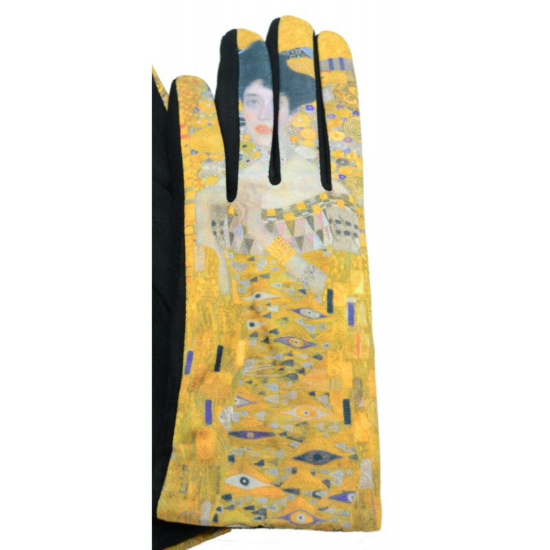 Gants femme hiver tactiles colorés polaire tableau peinture Van Gogh