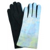 Gants polaire femme hiver chaud tactiles colorés tableau peinture Monet femme ombrelle