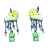 Boucles d'oreilles LOL Bijoux LOLILOTA Le soleil la pluie grenouille BFLOL117-jaune