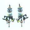 Boucles d'oreilles LOL Bijoux LOLILOTA Le chat mexicain et la guitare BFLOL127-gris