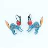Boucles d'oreilles LOL Bijoux LOLILOTA Le chat en colère BFLOL130-bleu