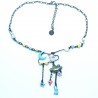 Collier LOL Bijoux LOLILOTA les lapins et la lune COLOL062-bleu