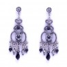 Boucles à Strass BFCSL008-noir