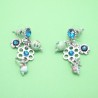 Boucles LOL Bijoux BFCSM004-Bleu